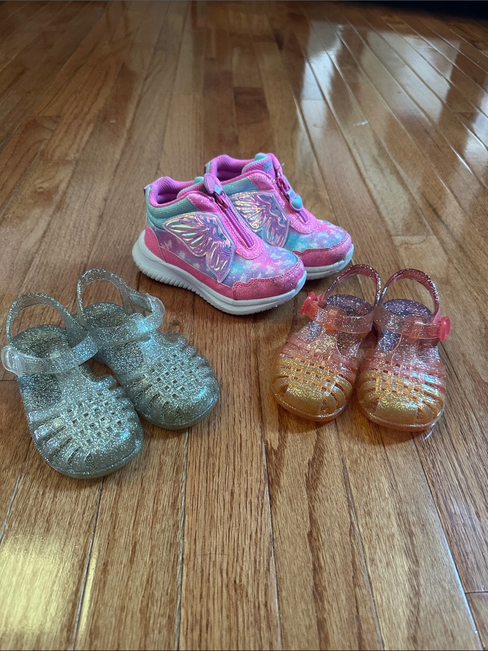 Skechers Pink Butterfly Light-Up Sandals